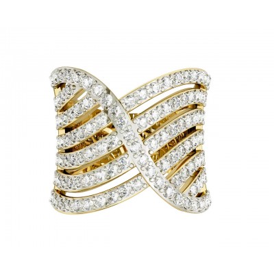 Wide Diamond Cocktail Band